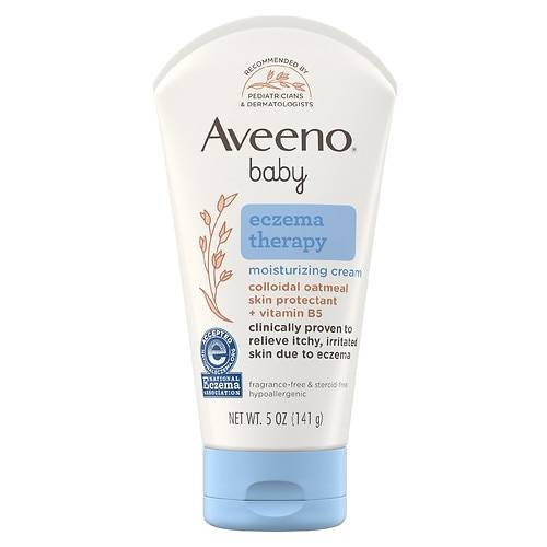 Order Aveeno Baby Eczema Therapy Moisturizing Cream with Oatmeal Fragrance-Free - 5.0 oz food online from Walgreens store, Anniston on bringmethat.com