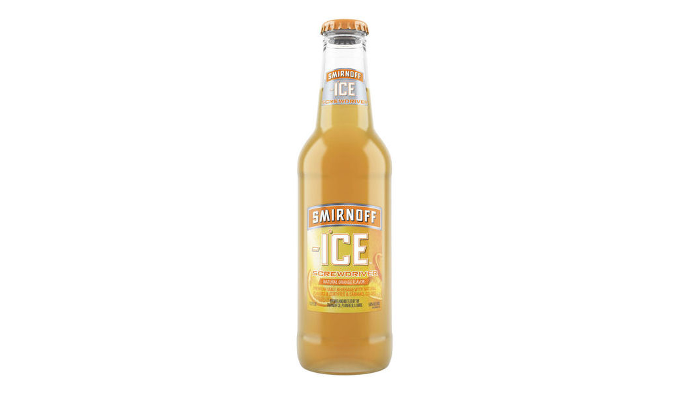 Order Smirnoff Ice Screwdriver 6 Pack 11.2 oz Bottles food online from Circus Liquor store, Los Angeles on bringmethat.com