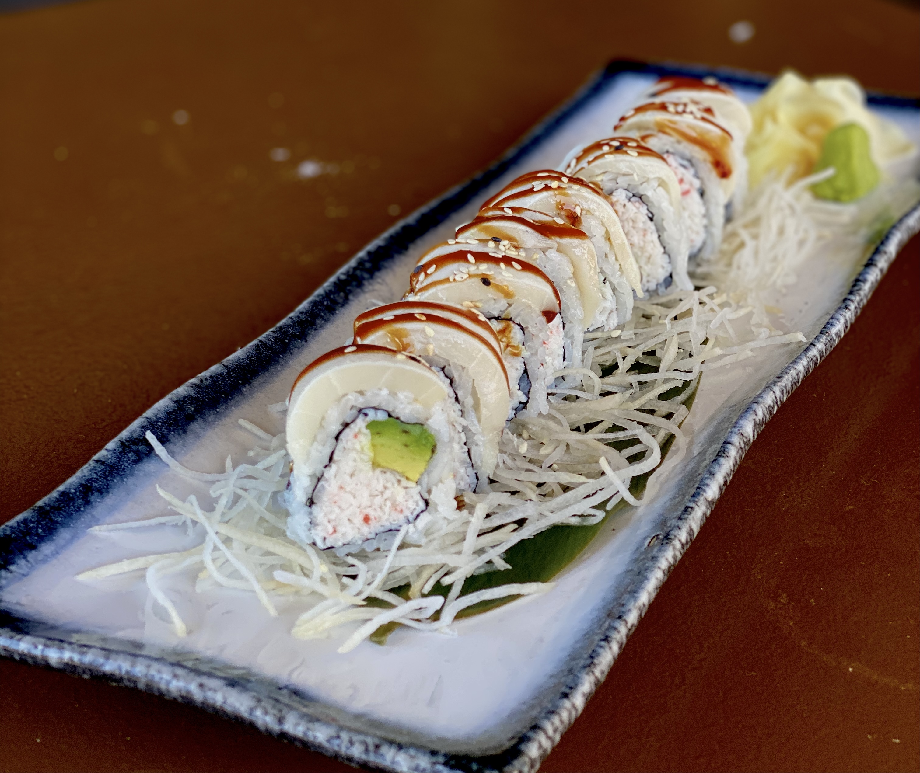 Order SNOW WHITE ROLL food online from Bluefin Sushi Thai store, Alameda on bringmethat.com