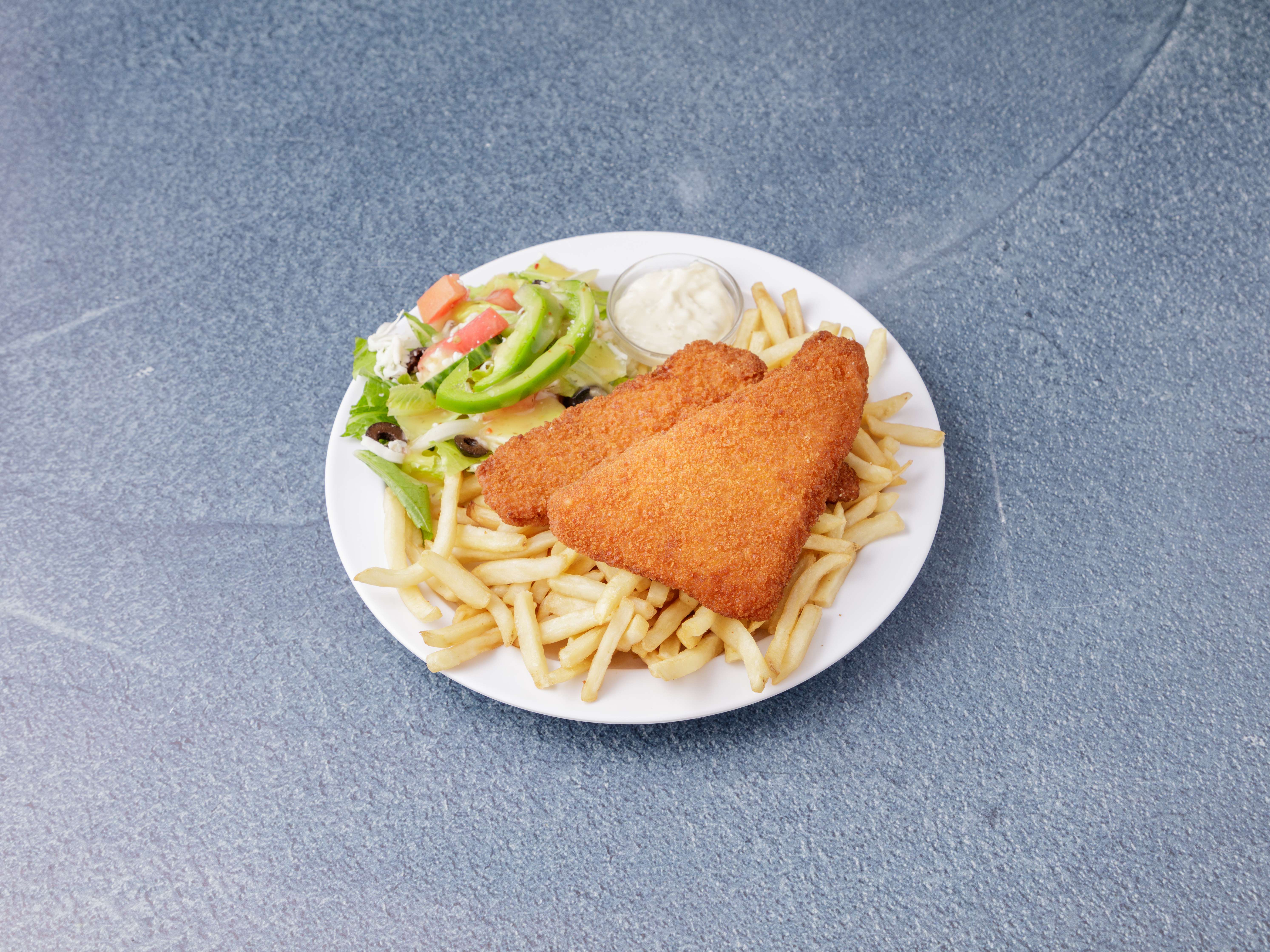 Order Fish and Chips Dinner food online from Pizza Chop store, Chicopee on bringmethat.com