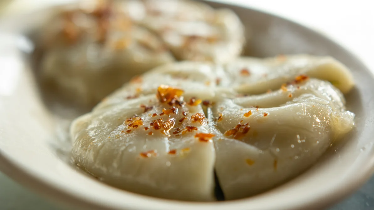 Order PS2. Chive Dumpling food online from P.S. Bangkok store, Chicago on bringmethat.com