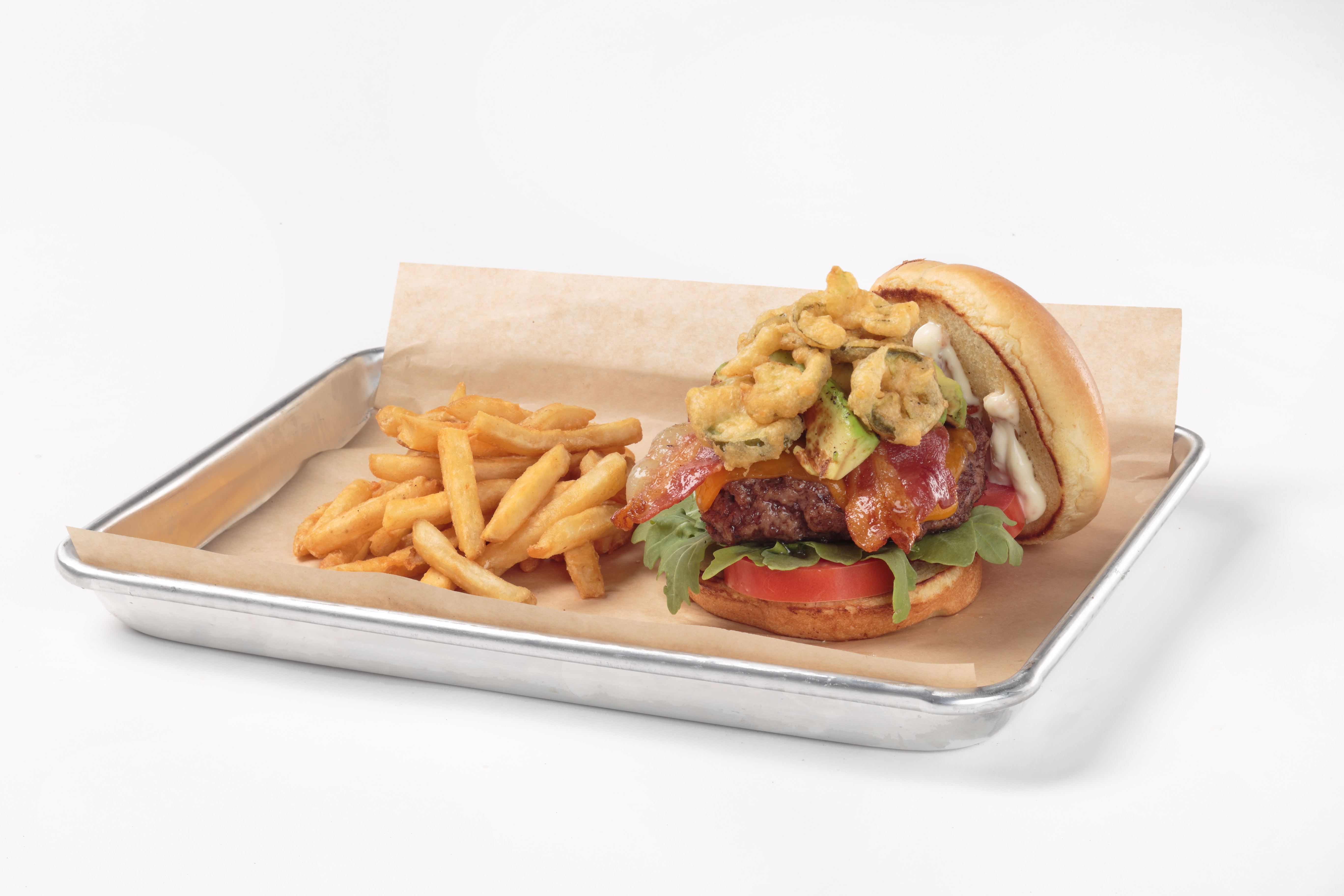 Order BAEcation Burger food online from Oggi's Pizza and Brewing Co. - Apple Valley store, Apple Valley on bringmethat.com