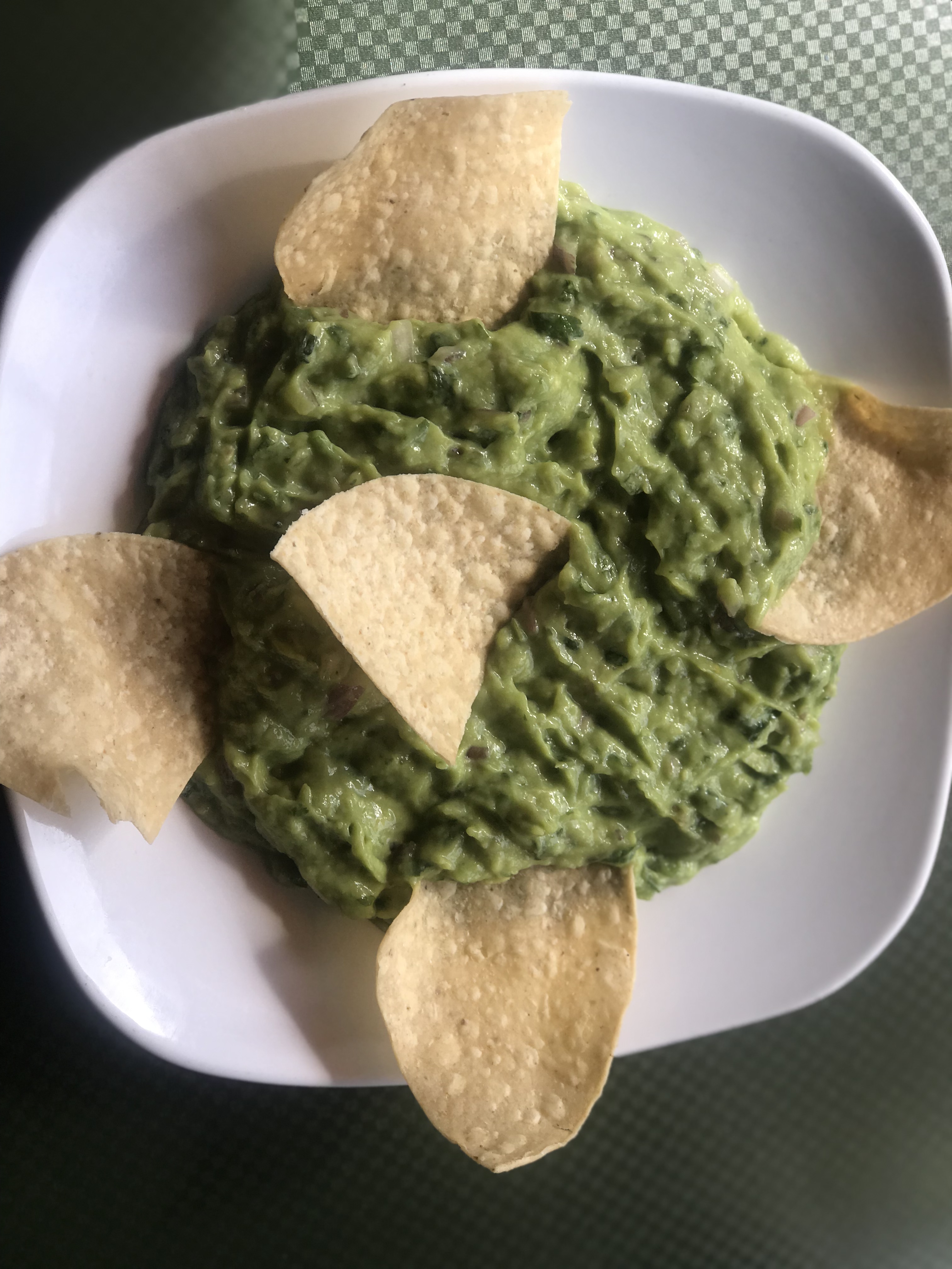 Order Guacamole and Chips food online from Garbanzo Grill store, Weehawken on bringmethat.com
