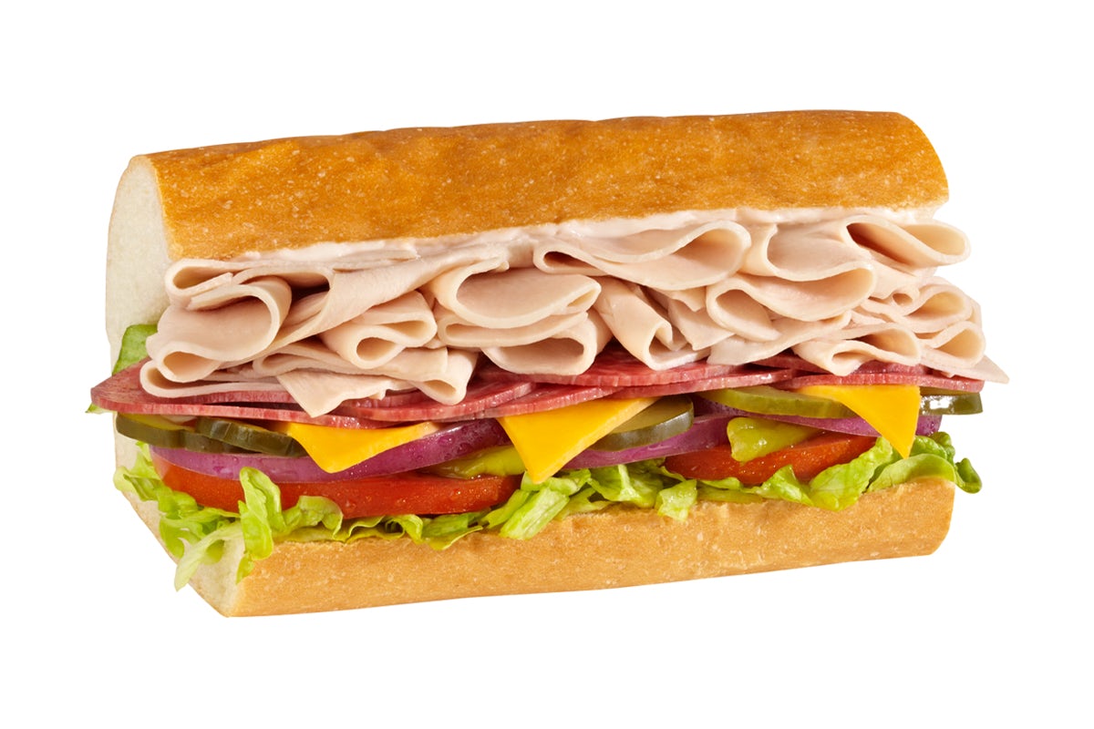 Order #4 Turkey, Salami & Cheddar food online from Togos Eatery store, Hayward on bringmethat.com