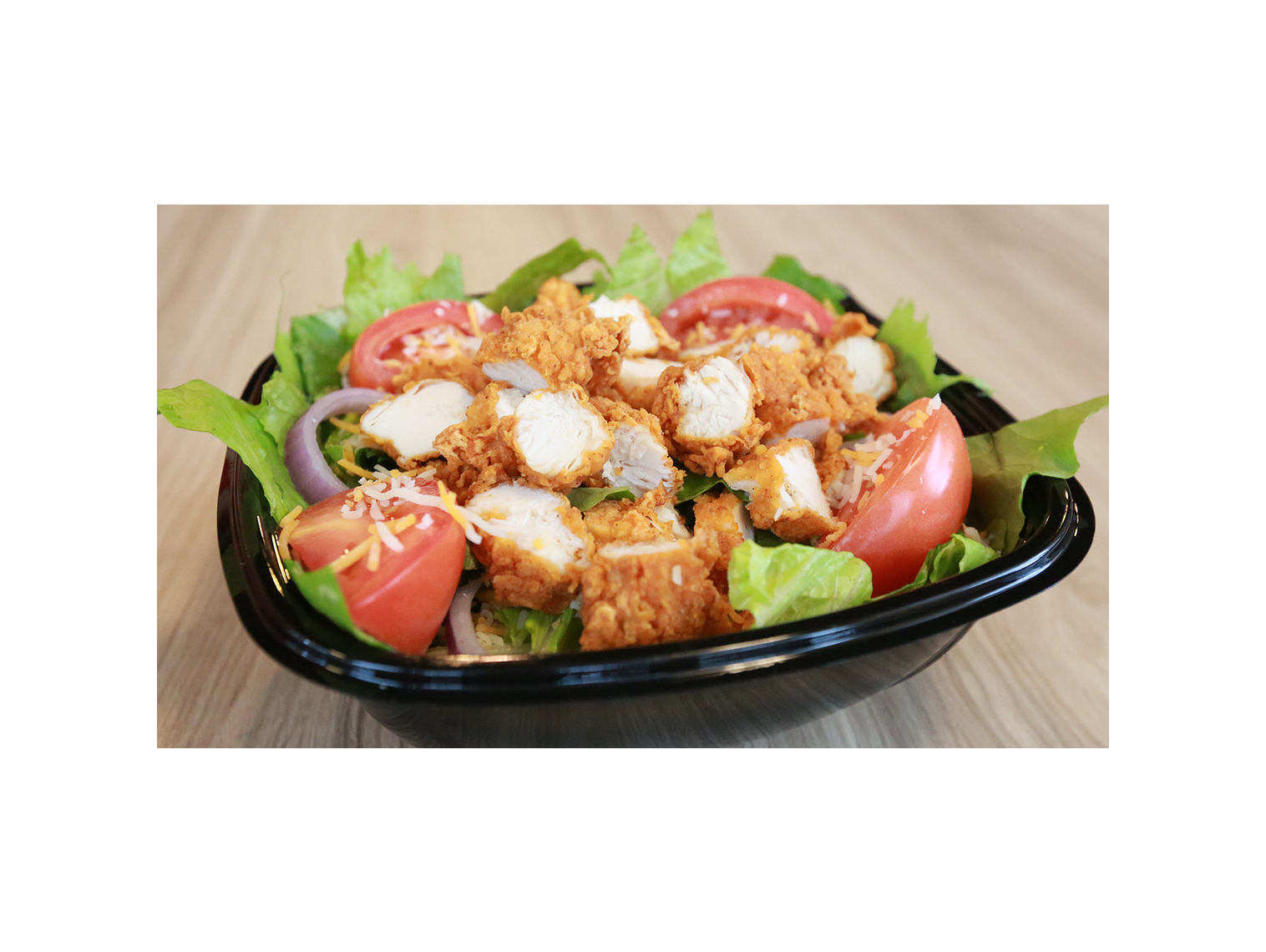 Order House Salad with Hand Breaded Tenders food online from Wing Zone store, Richmond on bringmethat.com