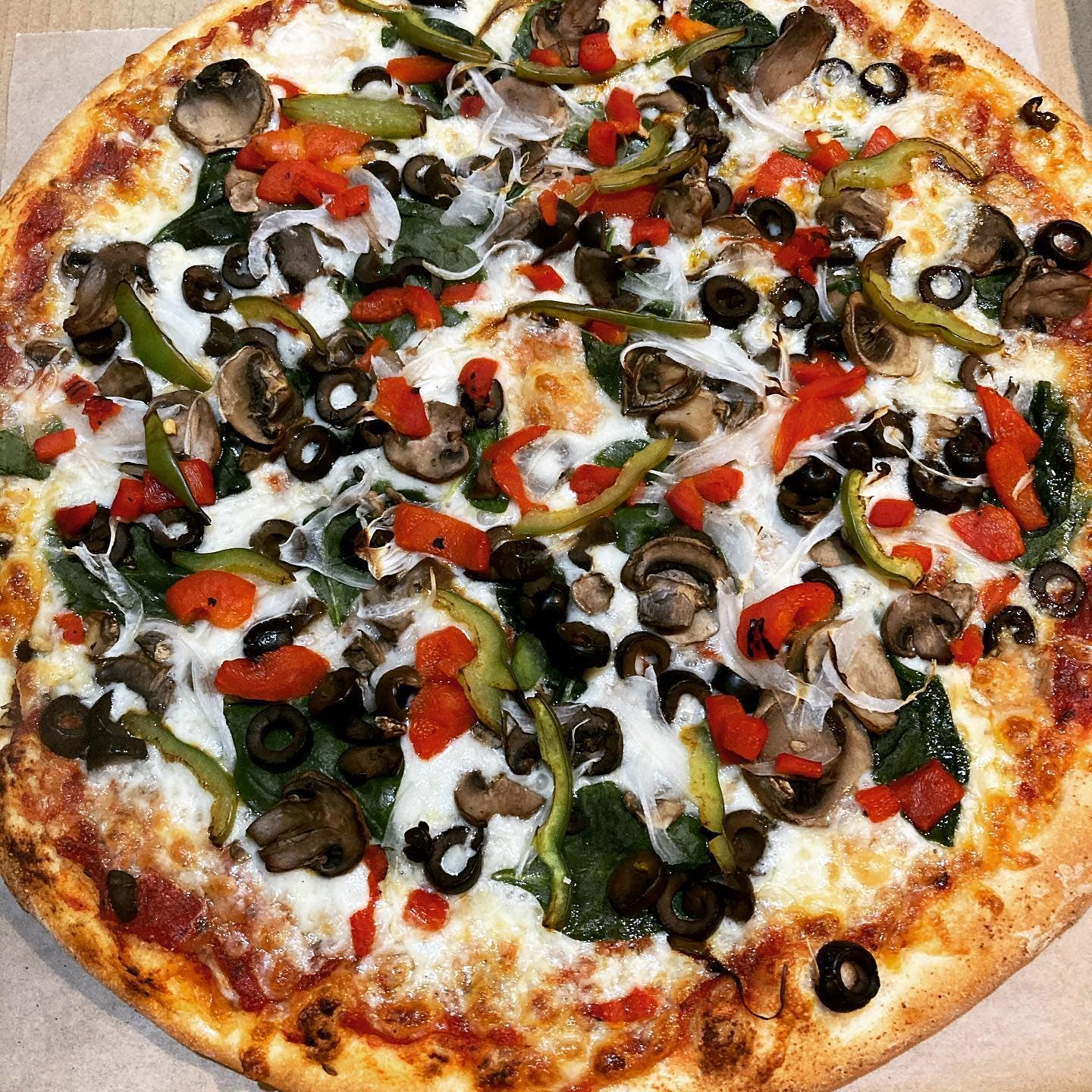 Order The Veg Head Pizza - 16" food online from Corner Slice store, Steamboat Springs on bringmethat.com