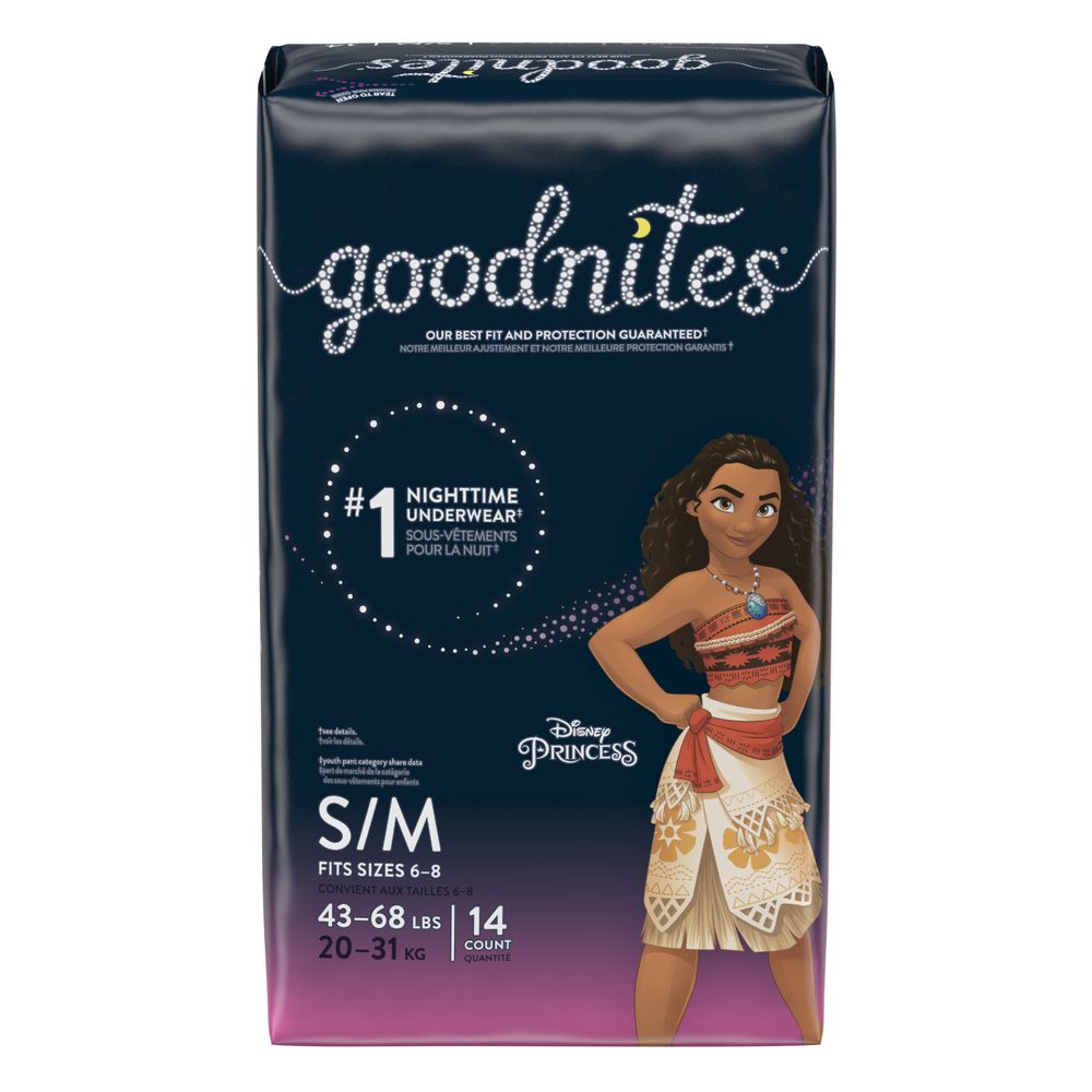 Order Goodnites Girls' Nighttime Bedwetting Underwear, S/M, 43-68 lb - 14 ct food online from Bartell store, Edmonds on bringmethat.com