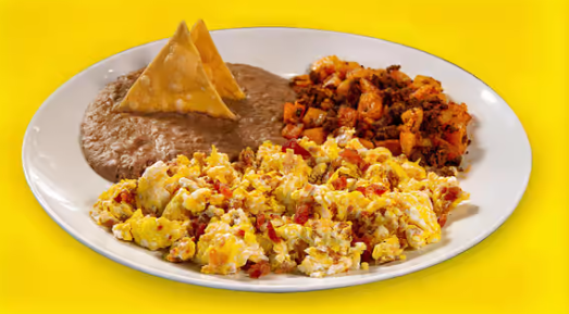 Order Bacon and Egg Plate food online from Taco Palenque store, San Juan on bringmethat.com