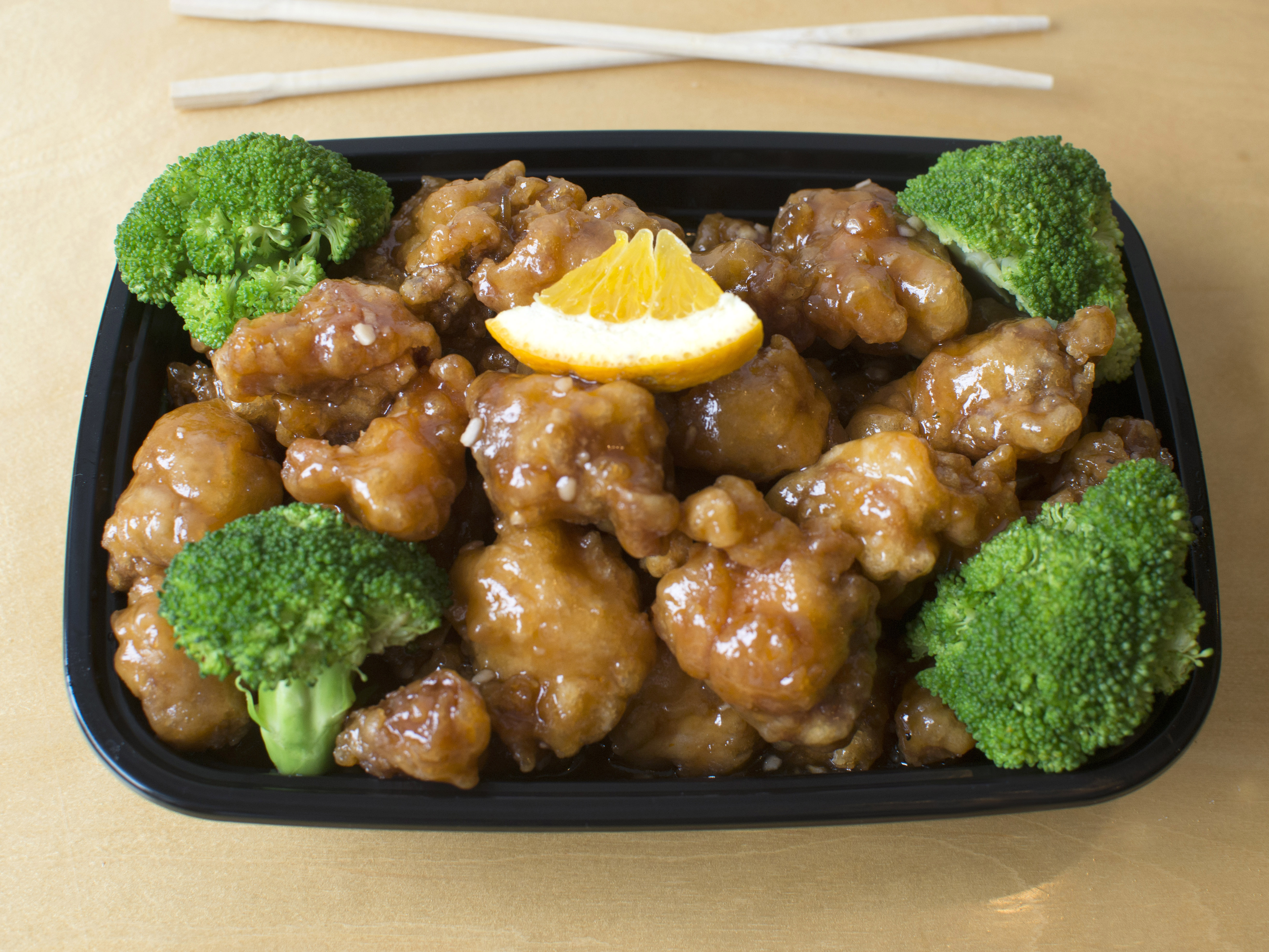 Order Orange Chicken Plate food online from Dragon Bowl store, Chicago on bringmethat.com