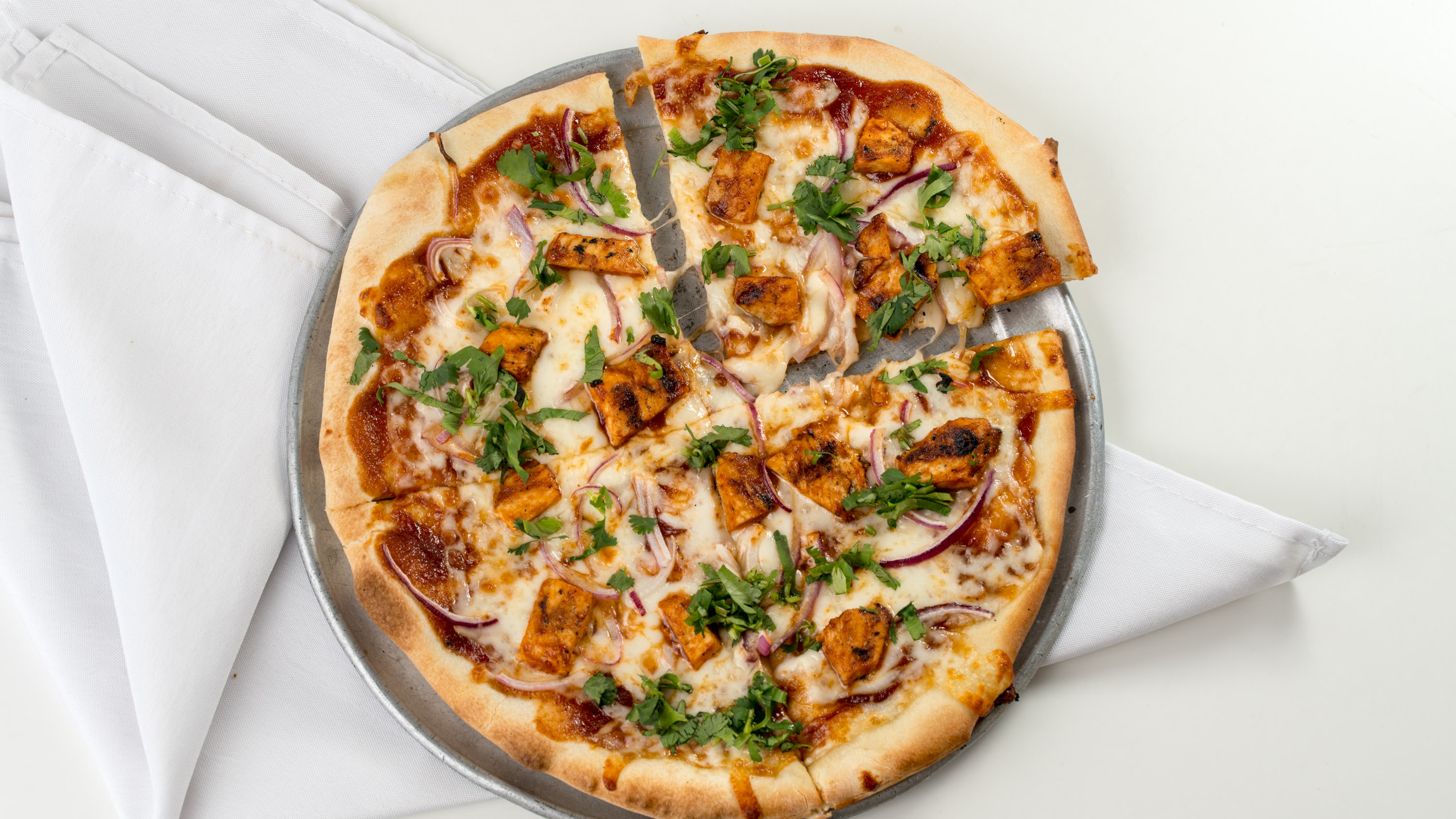 Order BBQ Chicken Pizza food online from California Fresh Pizza store, Los Angeles on bringmethat.com