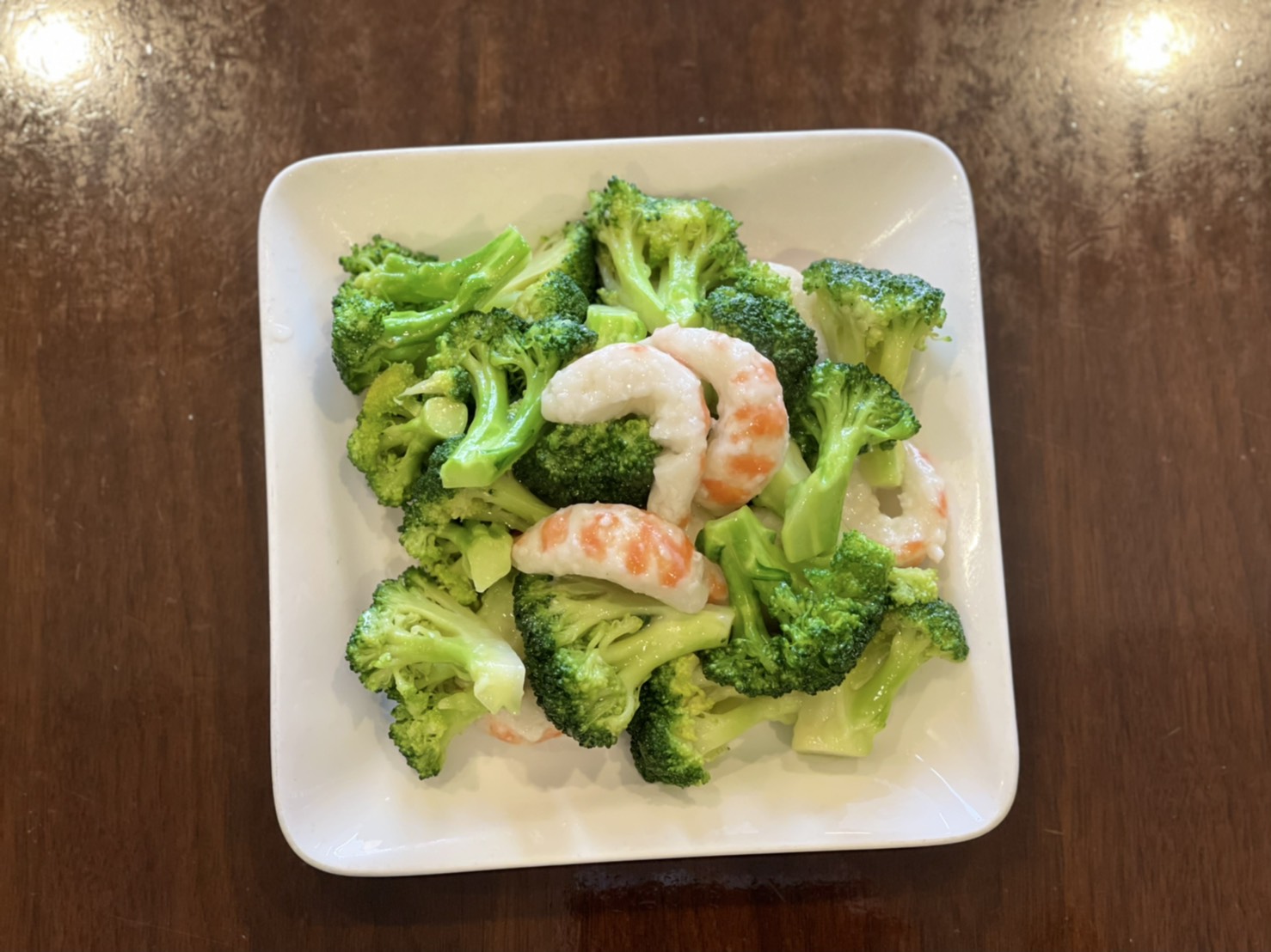 Order Vege Shrimp with Broccoli 芥蘭蝦 food online from Vege Paradise store, San Gabriel on bringmethat.com
