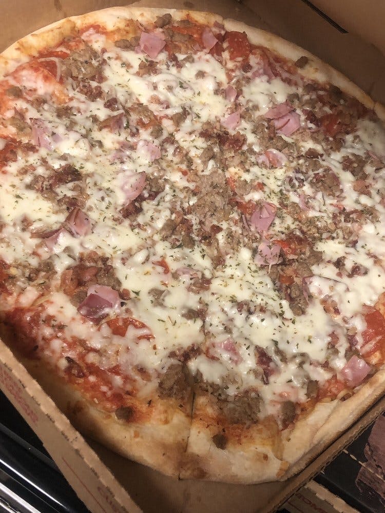 Order Meat Lovers Pizza - Personal 10" food online from OPS Pizza Kitchen & Cafe store, St Marys on bringmethat.com
