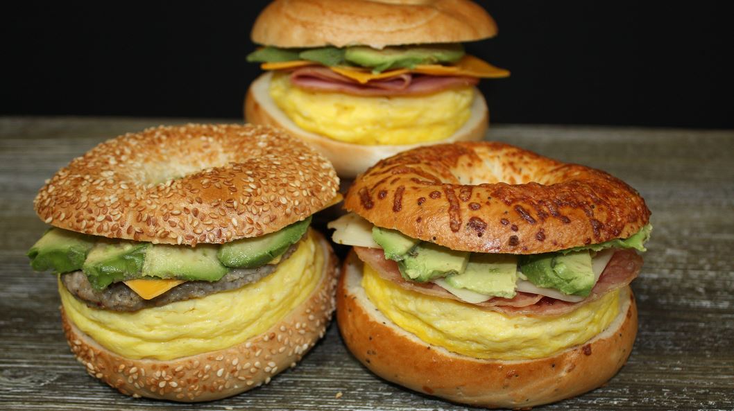 Order 5. Eggwich Club food online from Bagel Street Cafe Danville store, Danville on bringmethat.com
