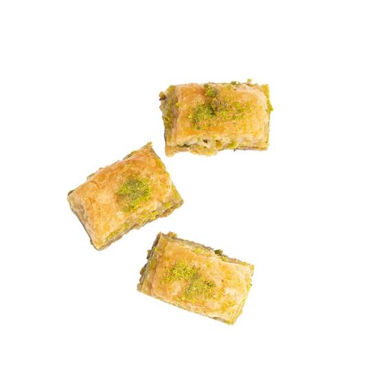 Order Pistachio Baklava (3pcs) food online from Sheesh Grill store, Sully on bringmethat.com