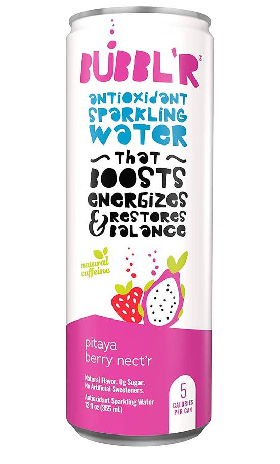 Order Bubbl'r Antioxidant Sparkling Water Pitaya Berry Nect'r food online from Deerings Market store, Traverse City on bringmethat.com