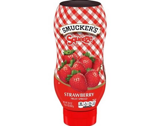 Order Smucker's Strawberry Jelly squeeze  (20 oz) food online from Ctown Supermarkets store, Uniondale on bringmethat.com