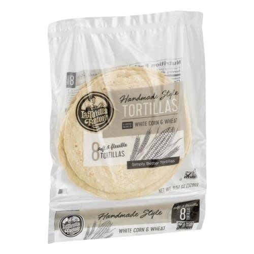 Order La Tortilla Factory · Handmade Style White Corn & Wheat Tortillas (8 tortillas) food online from United Supermarkets store, Plainview on bringmethat.com