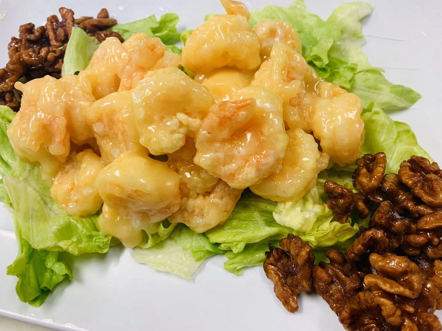 Order 32. Honey-Glazed Walnut Shrimp food online from Little Chopsticks store, Mission Viejo on bringmethat.com
