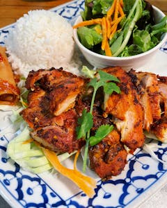 Order Combo-BBQ Chicken food online from Berkeley Thai House store, Berkeley on bringmethat.com
