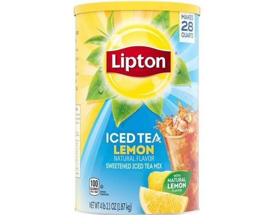 Order Lipton Iced Tea Lemon Mix (28 quarts ) food online from Ctown Supermarkets store, Uniondale on bringmethat.com