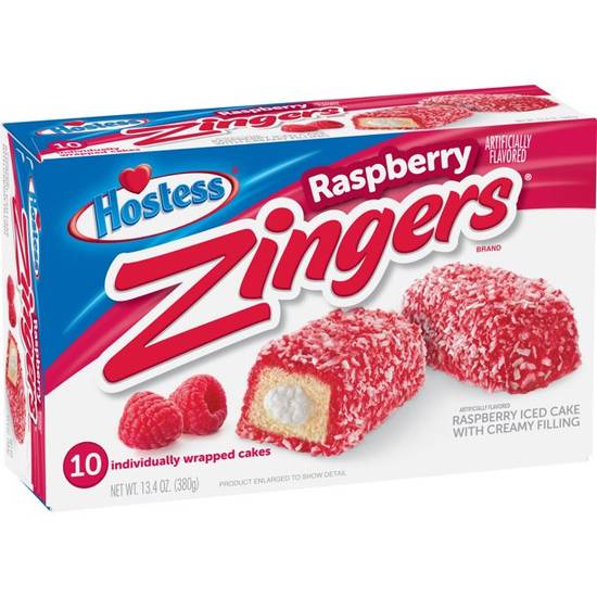 Order Hostess Raspberry Zingers Iced Cake 10 Cakes food online from Exxon Food Mart store, Port Huron on bringmethat.com