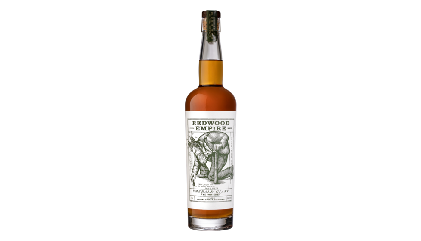 Order Redwood Empire Emerald Giant Rye Whiskey 750mL food online from Oceanview Liquor store, Hermosa Beach on bringmethat.com