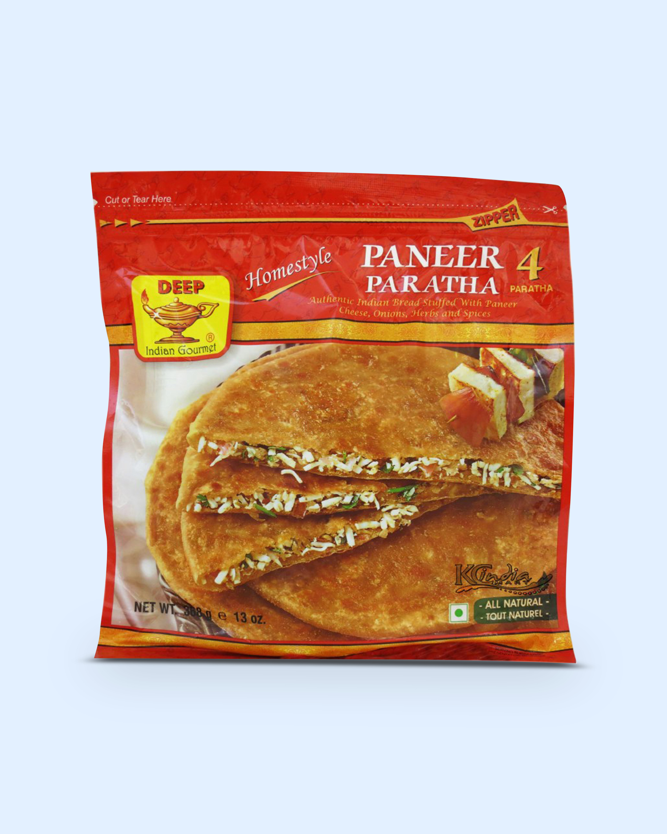 Order Paneer Paratha food online from India Delivered store, San Francisco on bringmethat.com