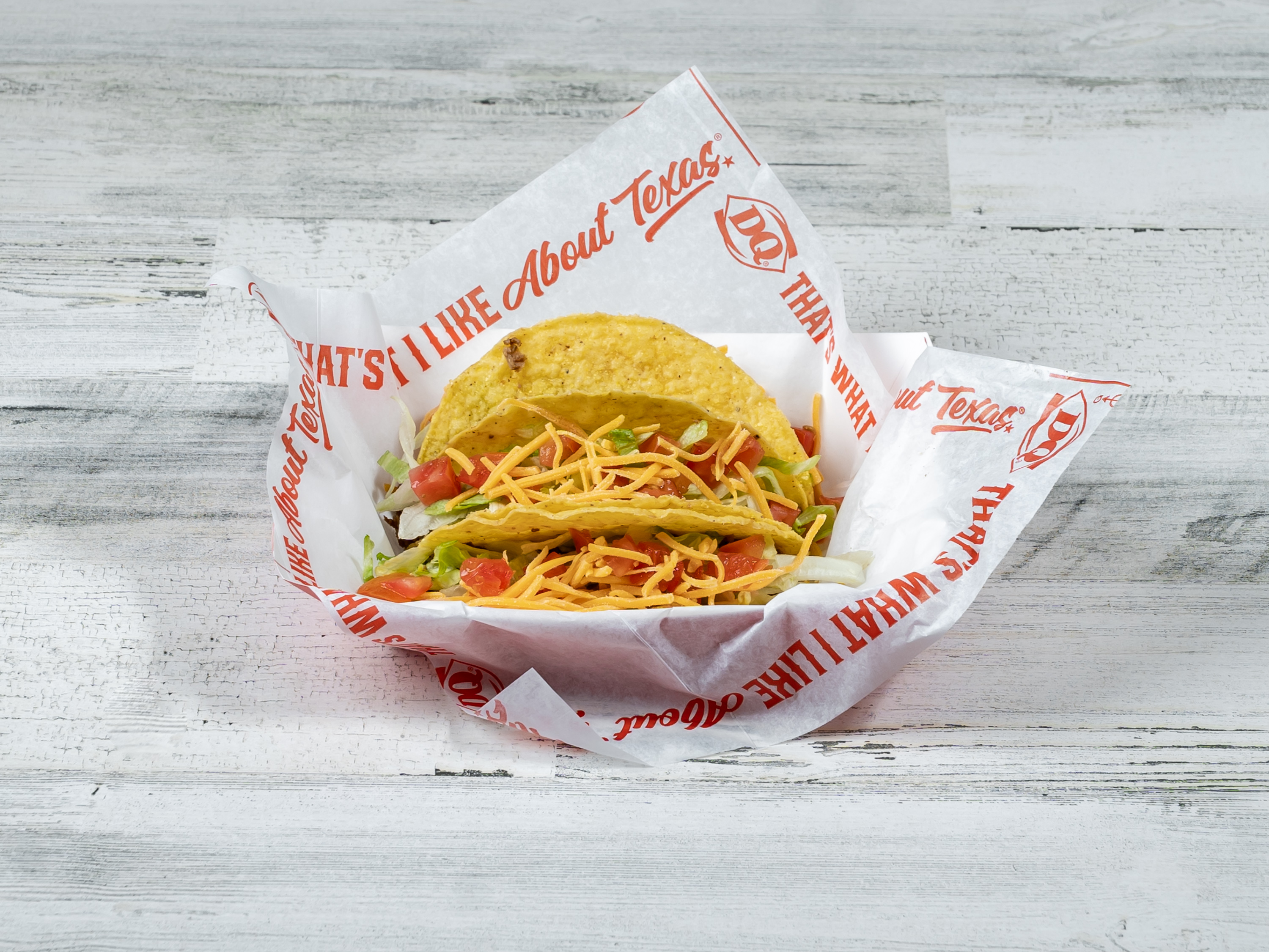 Order Texas T-Brand Tacos (3 Tacos) Combo food online from Dairy Queen #46120 store, Fort Worth on bringmethat.com