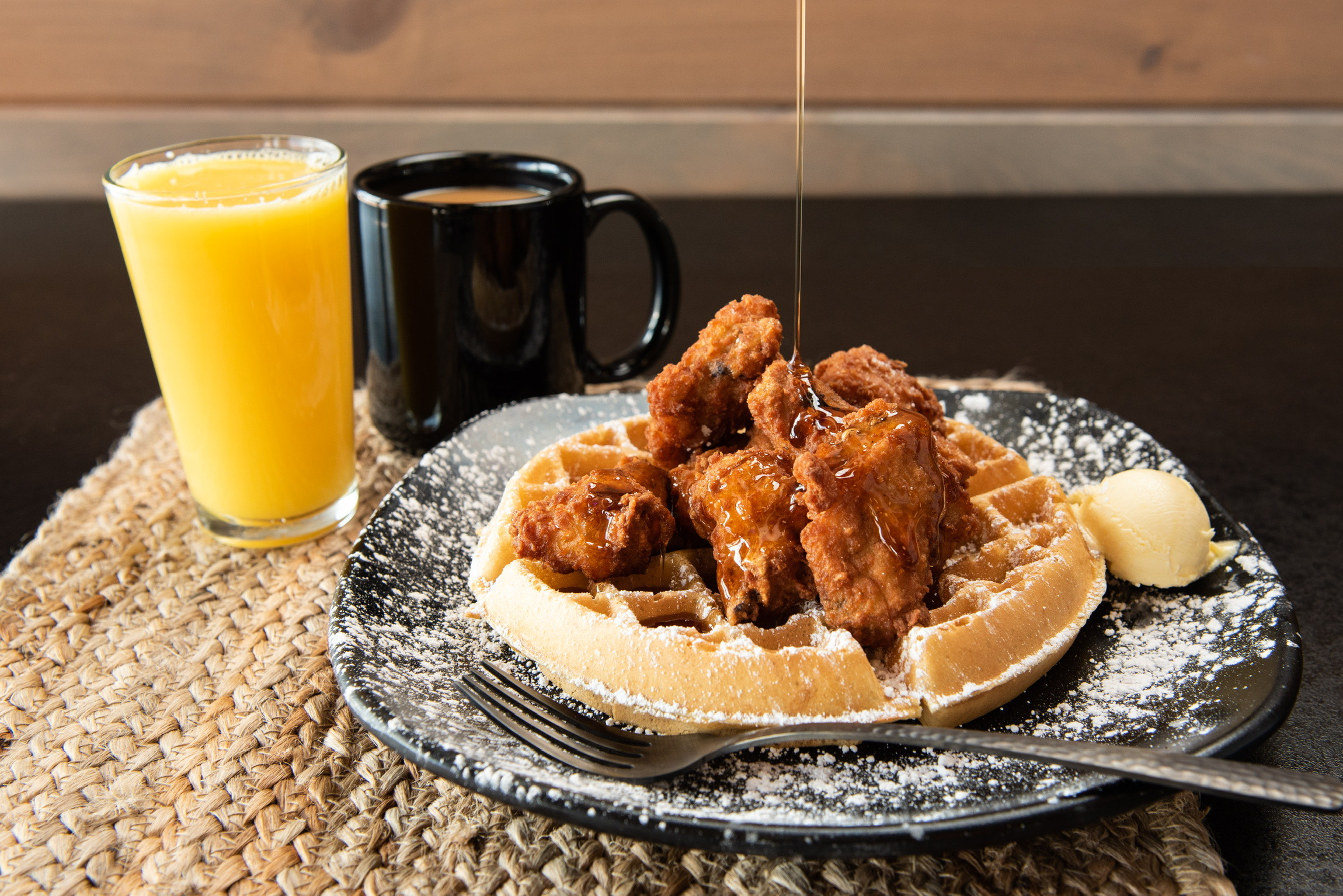 Order Chicken N' Waffle food online from Wally Waffle store, Akron on bringmethat.com