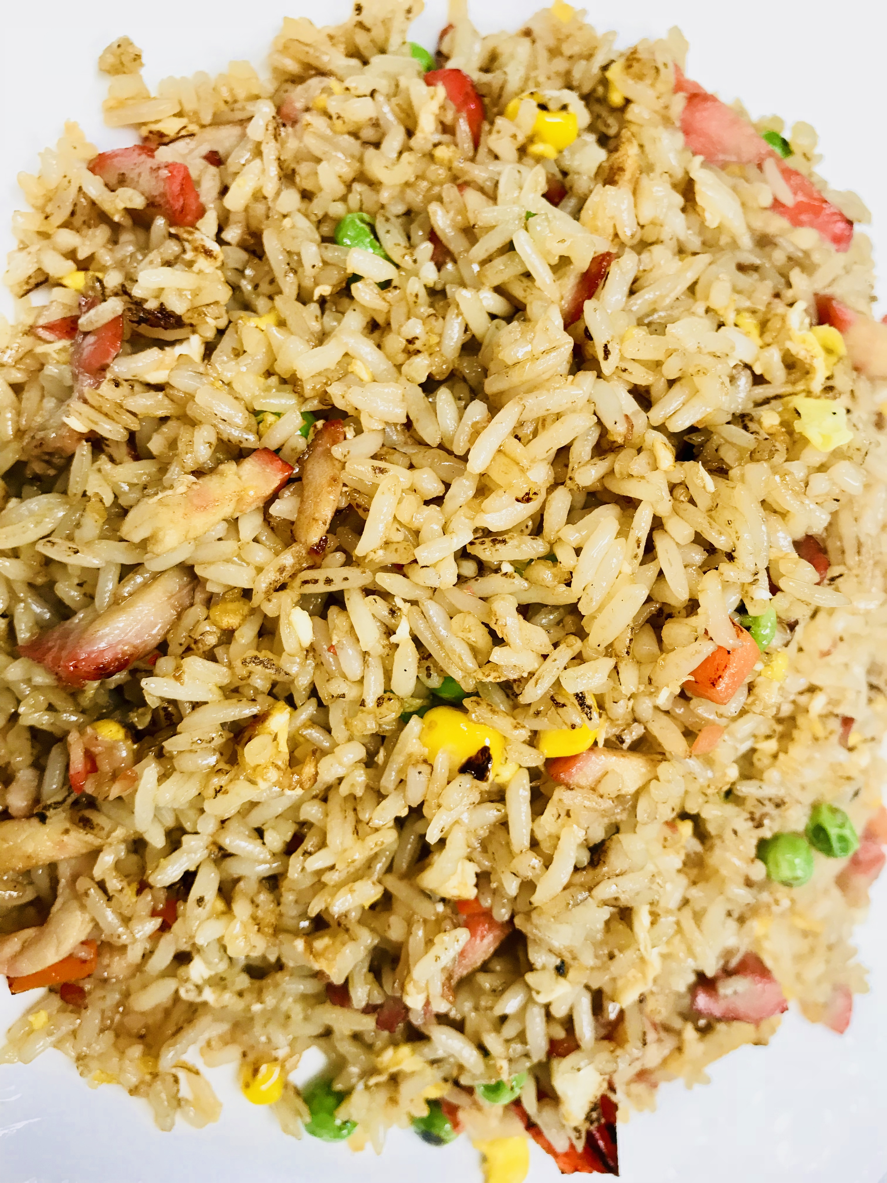 Order 63. BBQ Pork Fried Rice food online from O'Ginger Bistro store, Seattle on bringmethat.com