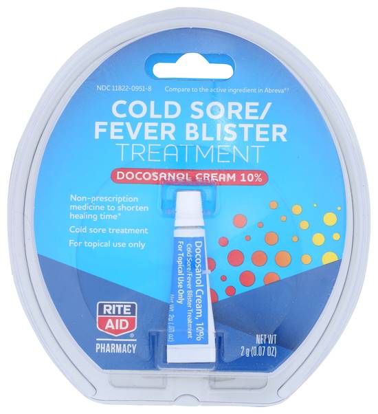 Order Rite Aid Cold Sore Fever Blister Docosanol 10% Cream (0.07 oz) food online from Rite Aid store, WYNNEWOOD on bringmethat.com