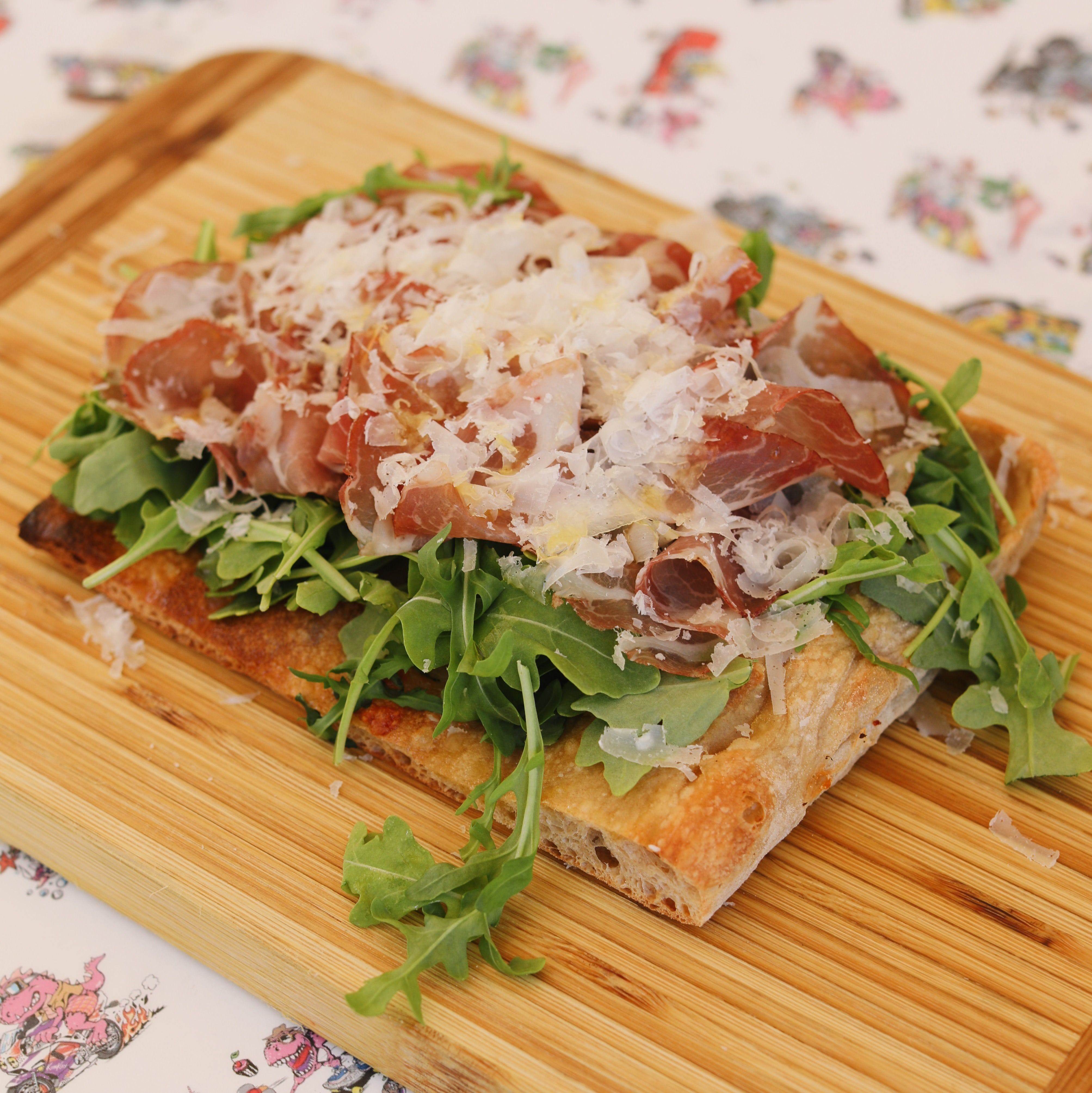 Order Arugula & Prosciutto Pizza Slice - Slice food online from Chill Since 93 store, Los Angeles on bringmethat.com