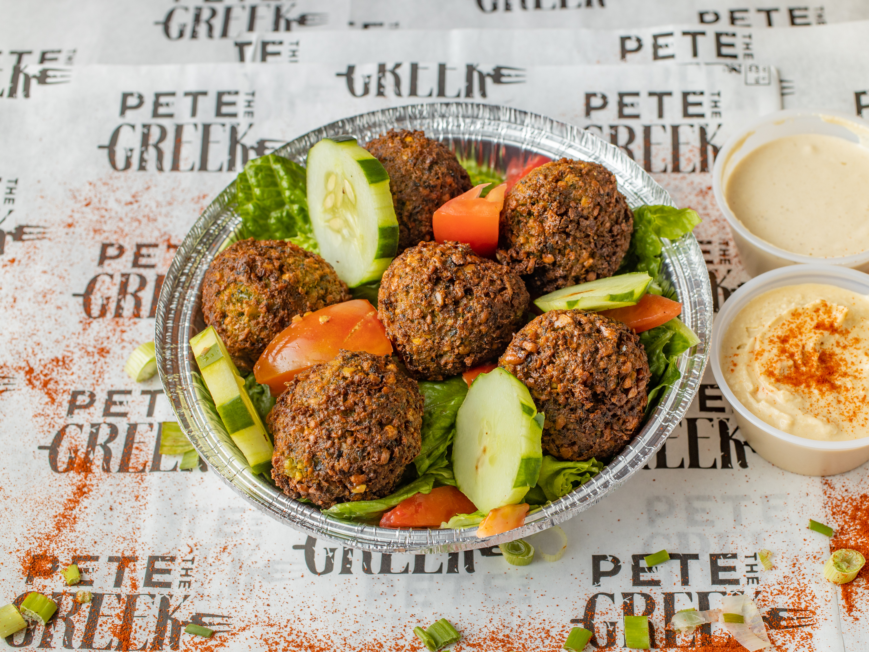 Order Falafel food online from Pete The Greek store, Old Bethpage on bringmethat.com