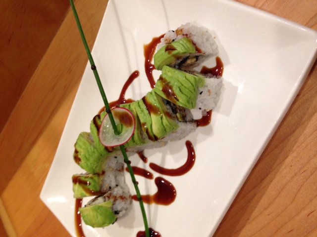 Order Caterpillar Roll food online from Moto Azabu Sushi Bar & Grill store, Marina Del Rey on bringmethat.com