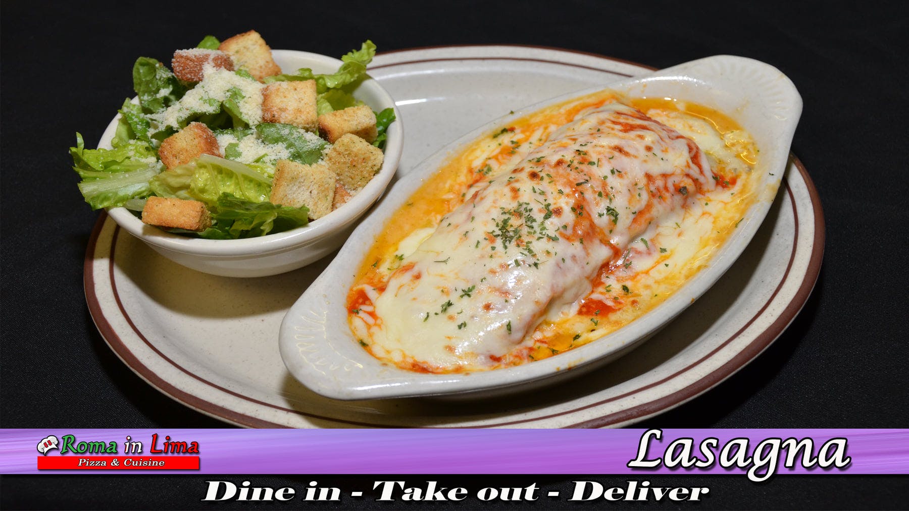 Order Beef Lasagna - Pasta food online from Roma In Lima Pizza & Cuisine store, Immokalee on bringmethat.com