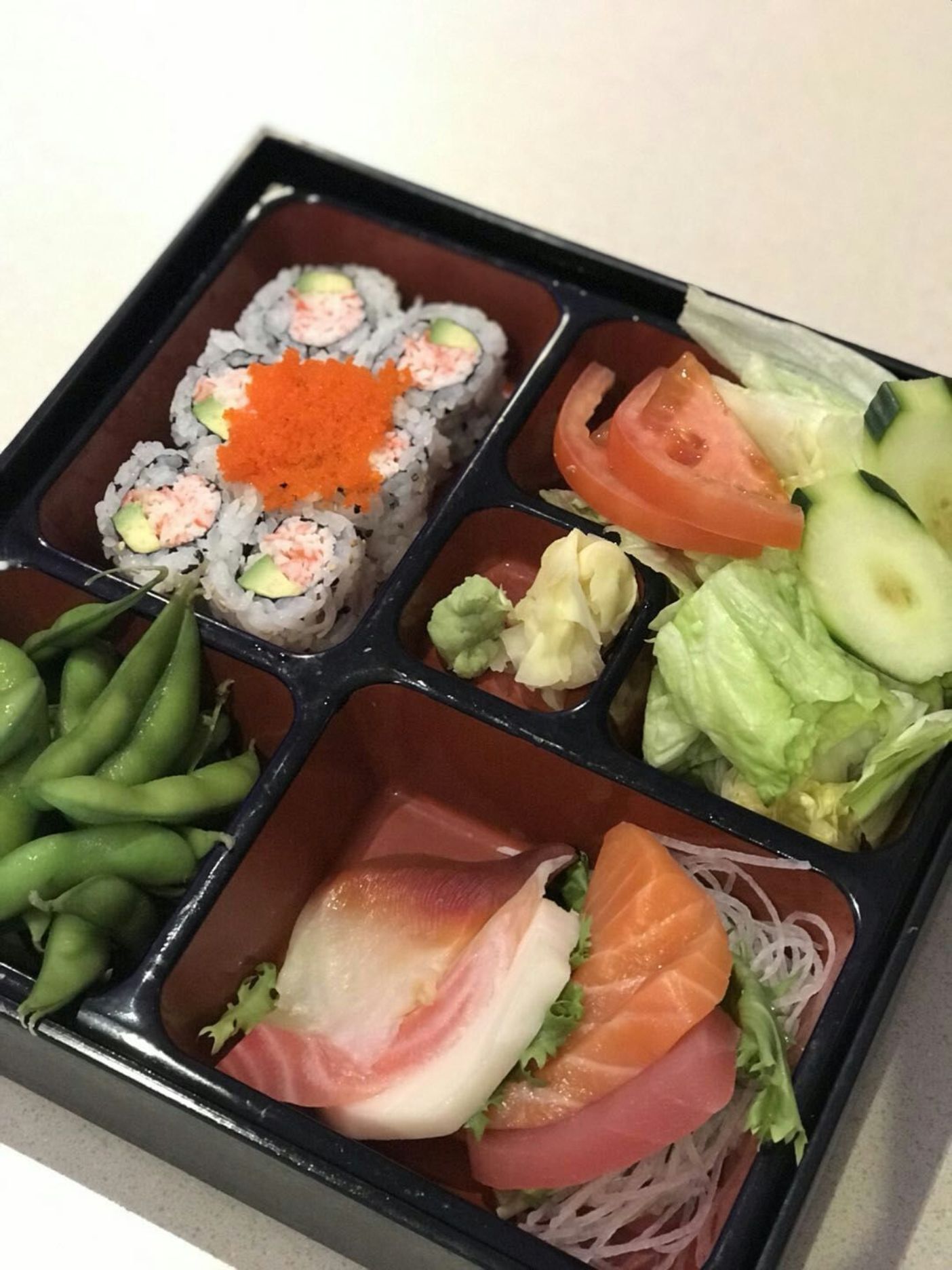 Order Sashimi Bento Box food online from Rainbow Sushi store, Germantown on bringmethat.com