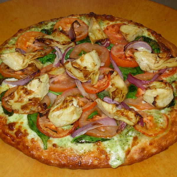 Order Spinachi Garden Pizza food online from Premium Pizza store, San Jose on bringmethat.com