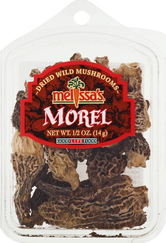 Order Melissa's · Morel Dried Wild Mushrooms (0.5 oz) food online from Jewel-Osco store, Des Plaines on bringmethat.com