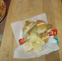 Order Jumbo Flounder Sandwich food online from Palermo Pizza store, Greensboro on bringmethat.com