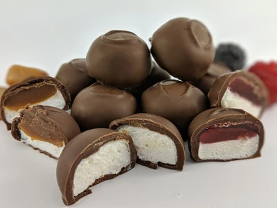 Order Old Fashion Marshmallow Rounds food online from Pulakos Chocolates store, Erie on bringmethat.com