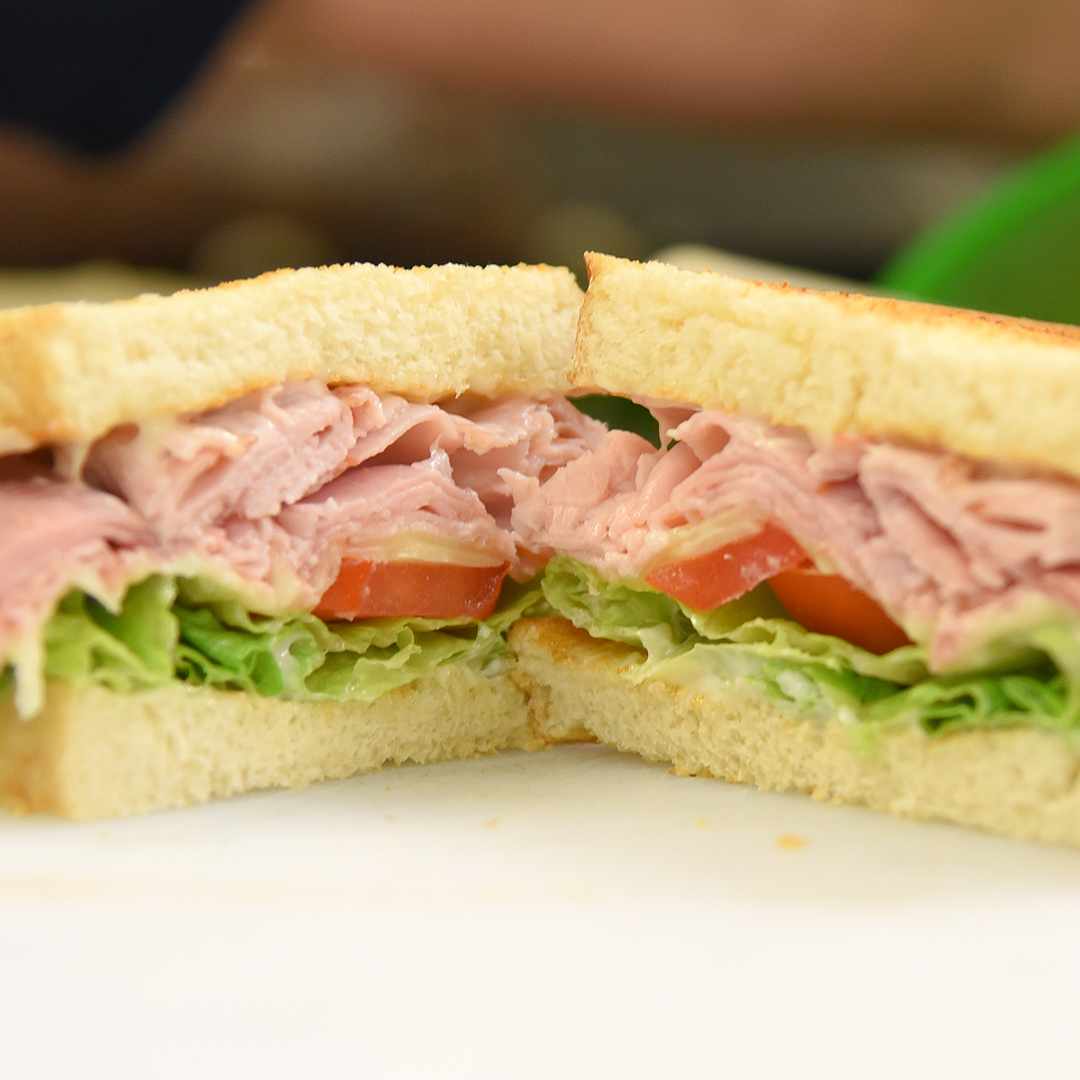 Order Ham Melt Sandwich Combo food online from Hazelwoods On The Bay store, San Diego on bringmethat.com