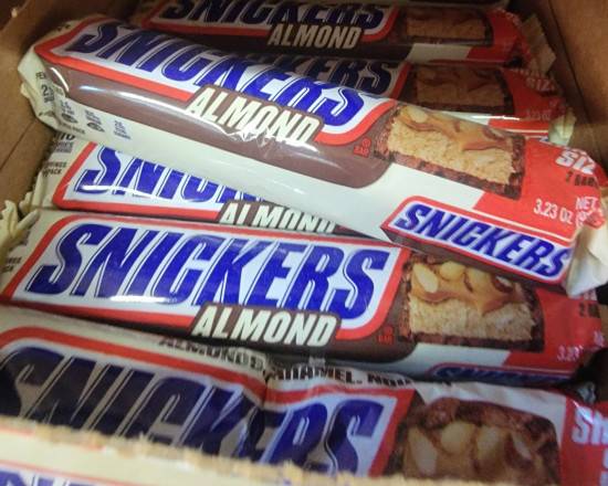 Order snickers almond (king size) food online from Hub Market & Deli store, San Diego on bringmethat.com