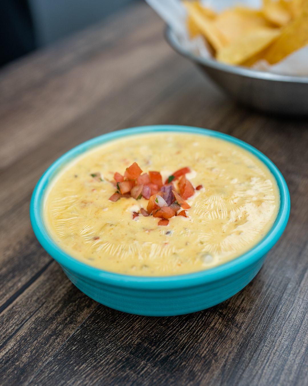 Order Queso (Includes Chips) food online from Chile Verde Cafe - Northwest store, Columbus on bringmethat.com