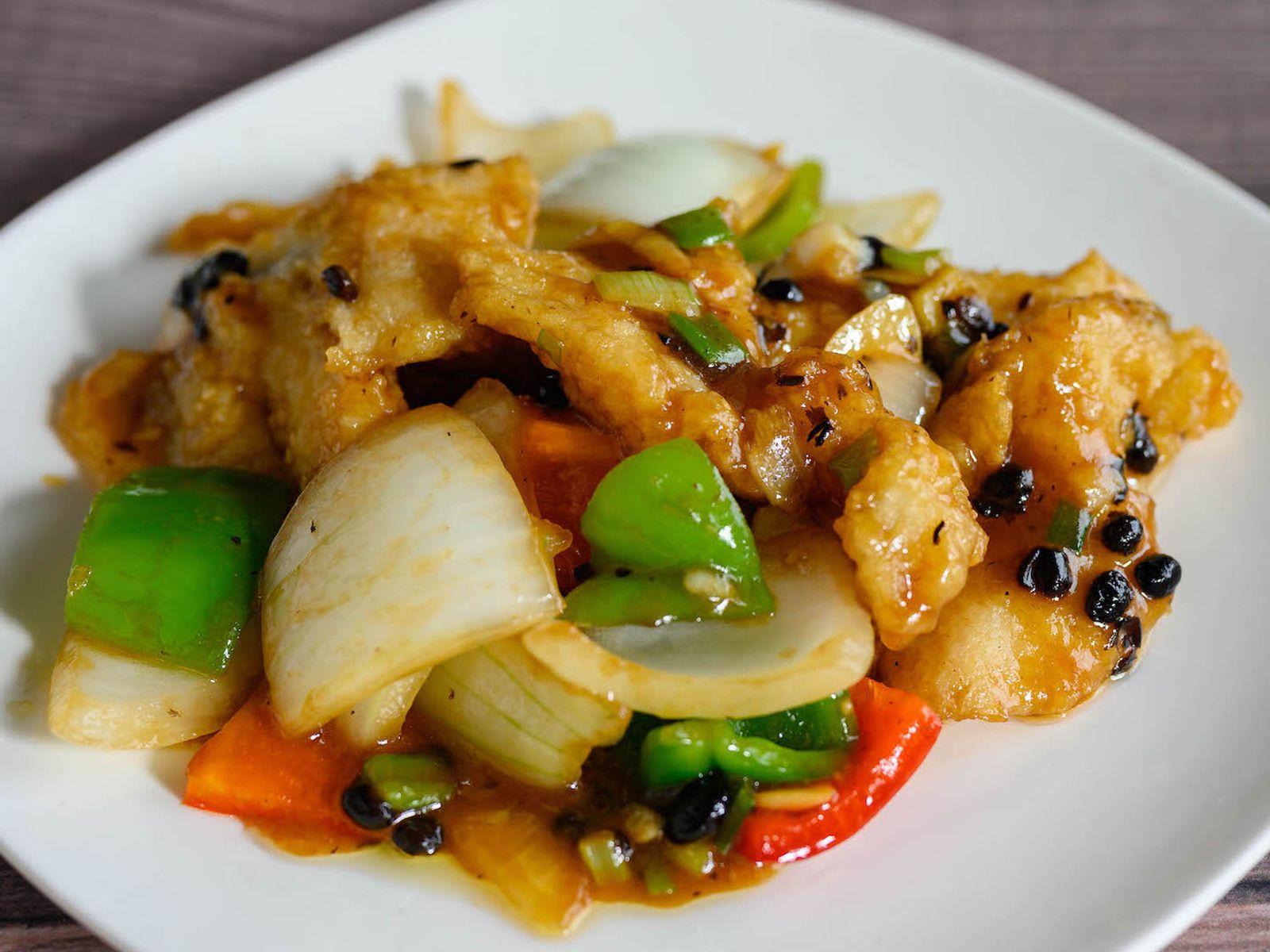 Order Sole Fish Fillet Black Bean Sauce 豆豉鱼片 food online from Lao Sze Chuan Chinese Restaurant store, Champaign on bringmethat.com
