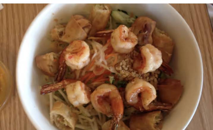 Order B20: Prawns ,vermicelli  & Egg Roll food online from Noodle Palace store, Santa Rosa on bringmethat.com
