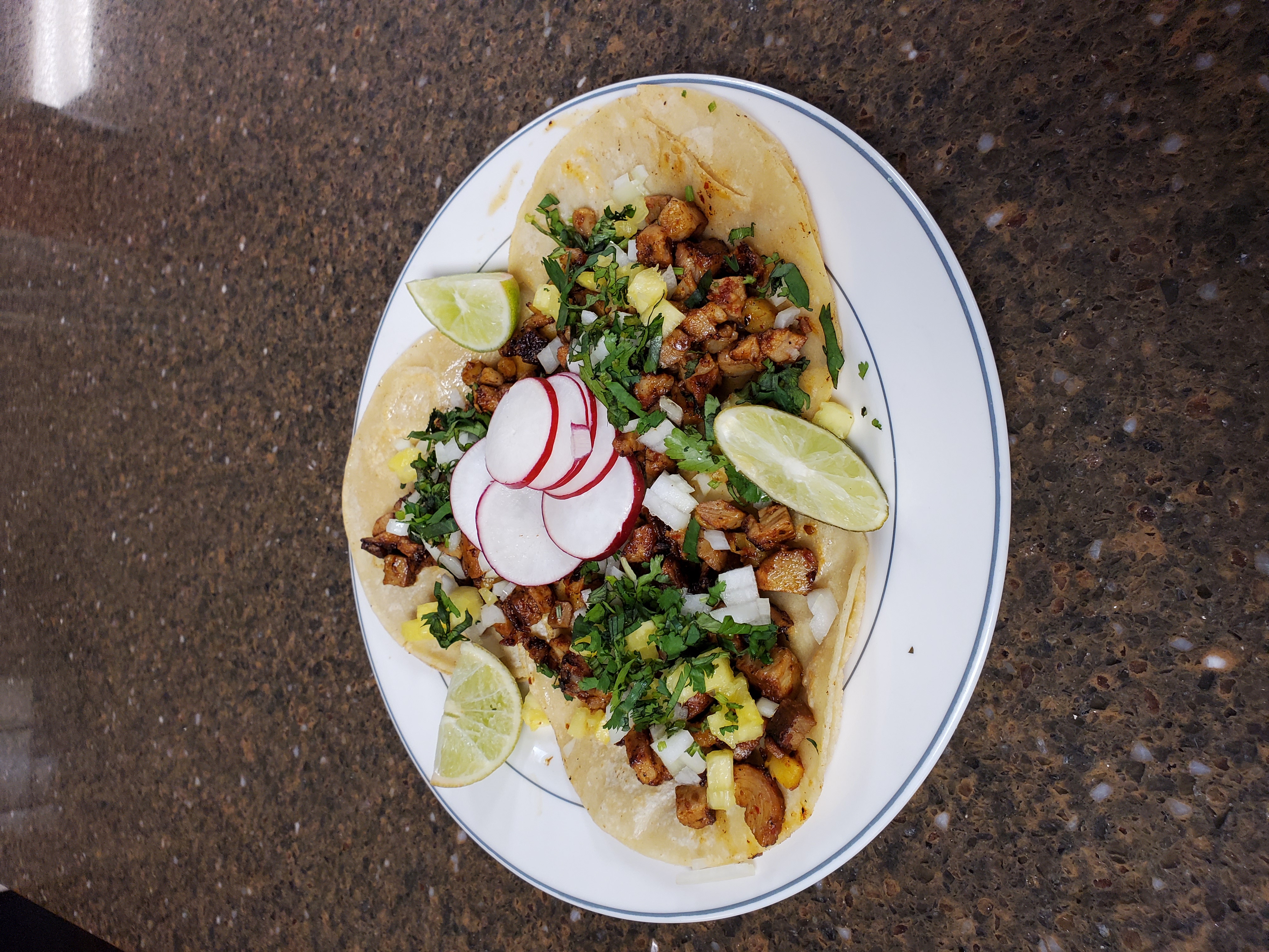 Order Al Pastor Street Taco food online from The Avocado Mexican Grill store, Runnemede on bringmethat.com