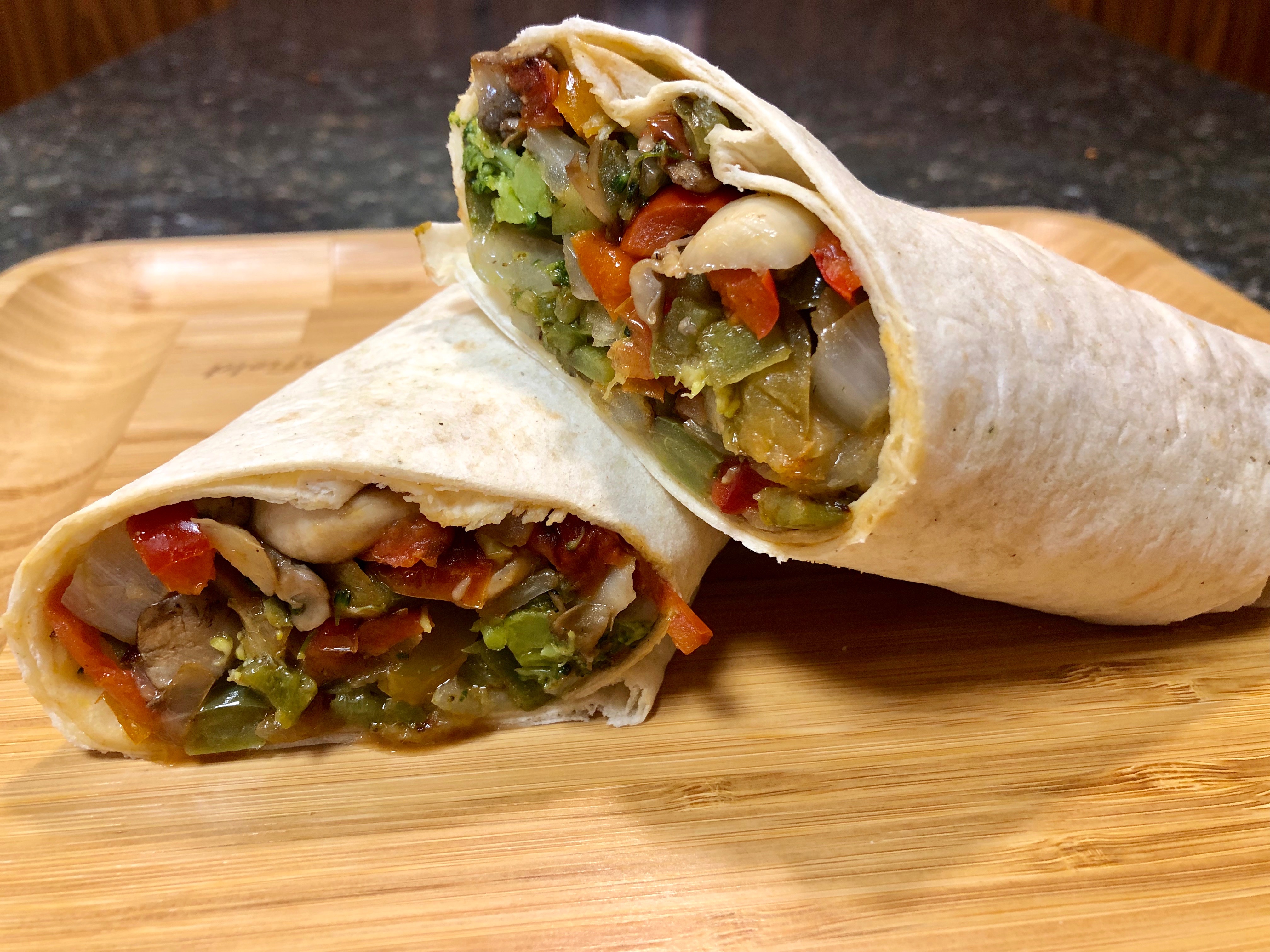 Order Grilled Veggie Wrap food online from Kasa Pizza store, Cresco on bringmethat.com