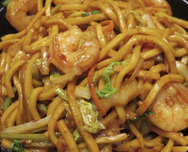 Order 1004. Shrimp Lo Mein food online from New New Buffet store, Addison on bringmethat.com