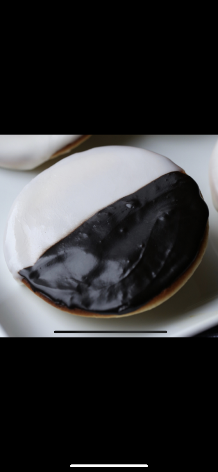 Order Black and white cookie large food online from The Bagel Factory store, Pittsburgh on bringmethat.com
