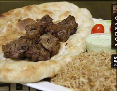 Order A5. Beef Kebab food online from Food Corner Kabob House store, Arlington on bringmethat.com